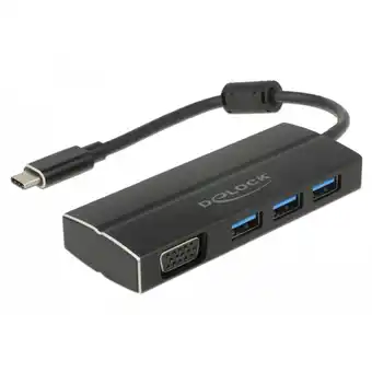 Netto Marken-Discount DeLOCK USB-Hub USB 3.2 Gen 1 Multiport-Hub, USB-C Stecker 3x USB-A + VGA Buchse Angebot