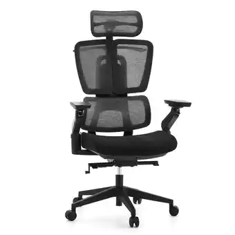 Netto Marken-Discount hjh OFFICE Profi Bürostuhl Ergo U2 Flex3 Stoff / Netzstoff mit Armlehnen (höhenverstellbar) Angebot