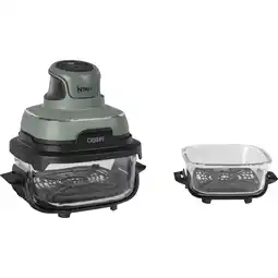 Netto Marken-Discount Ninja Heißluftfritteuse CRISPi 4-in-1 tragbare Glas-Heißluftfritteuse Salbei Angebot