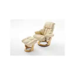 Netto Marken-Discount iNNoSeat by MCA + CALGARY Relaxer mit Hocker - versch. Farben - Creme/Natur Angebot