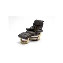 Netto Marken-Discount iNNoSeat by MCA + CALGARY Relaxer mit Hocker - versch. Farben - Braun/Natur Angebot