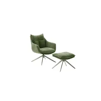 Netto Marken-Discount iNNoSeat by MCA + PARKER Drehstuhl mit Armlehnen - versch. Farben - Edelstahl / Olive Angebot