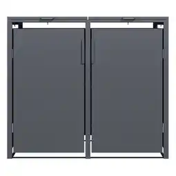 toom Baumarkt Mülltonnenbox anthrazit 132 x 116 x 80 cm Angebot