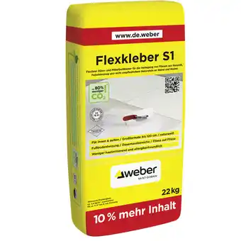 toom Baumarkt Saint-Gobain Weber Flexkleber S1 22 kg Angebot
