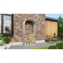 toom Baumarkt Vitavia Kaminholzregal 'Ardor 401' blankfarben 99,1 x 200 x 40,1 cm Angebot