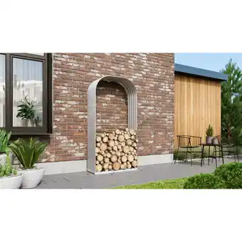 toom Baumarkt Vitavia Kaminholzregal 'Ardor 401' blankfarben 99,1 x 200 x 40,1 cm Angebot