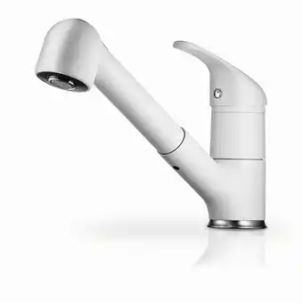 toom Baumarkt Pyramis Küchenarmatur 'Festivo' weiß Angebot