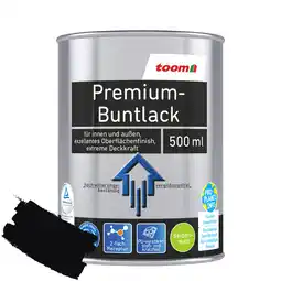 toom Baumarkt toom Premium-Buntlack tiefschwarz seidenmatt 500 ml Angebot