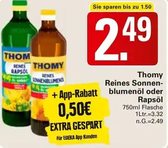WEZ Thomy Reines Sonnenblumenöl oder Rapsöl Angebot