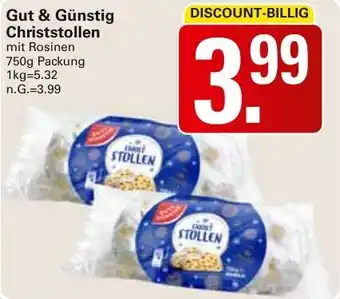 WEZ Gut & Günstig Christstollen Angebot