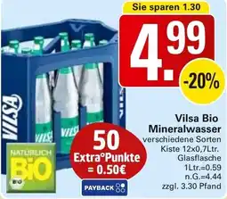 WEZ Vilsa Bio Mineralwasser Angebot