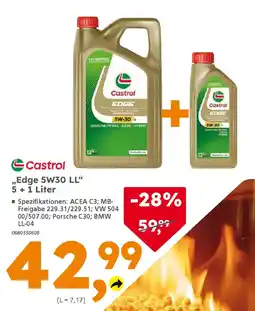 Globus Baumarkt Castrol ,,Edge 5W30 LL" 5 + 1 Liter Angebot