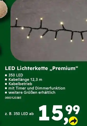 Globus Baumarkt LED Lichterkette „,Premium" Angebot