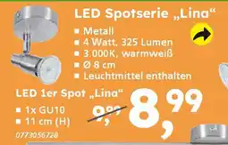 Globus Baumarkt LED 1er Spot „,,Lina“ Angebot