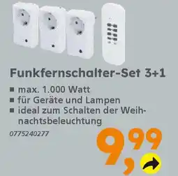 Globus Baumarkt Funkfernschalter-Set 3+1 Angebot