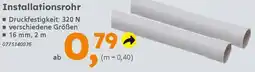 Globus Baumarkt Installationsrohr Angebot