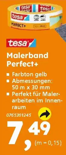 Globus Baumarkt tesa Malerband Perfect+ Angebot
