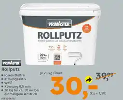 Globus Baumarkt PRIMASTER Rollputz Angebot