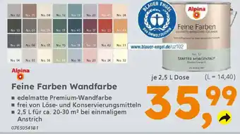 Globus Baumarkt Alpina Feine Farben Wandfarbe Angebot