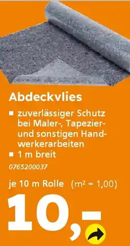 Globus Baumarkt Abdeckvlies Angebot