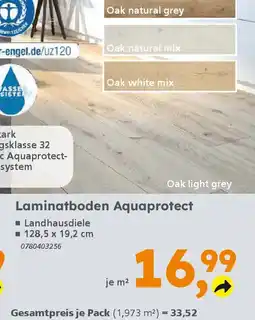 Globus Baumarkt Laminatboden Aquaprotect Angebot