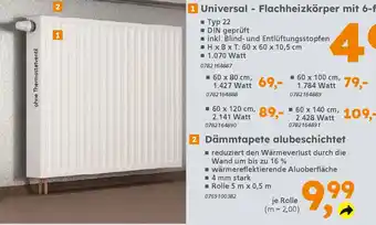 Globus Baumarkt 2 Dämmtapete alubeschichtet Angebot