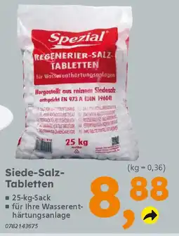 Globus Baumarkt Spezial Siede-Salz- Tabletten Angebot