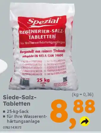 Globus Baumarkt Spezial Siede-Salz- Tabletten Angebot