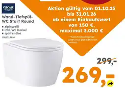 Globus Baumarkt GROHE Wand-Tiefspül- WC Start Round Angebot