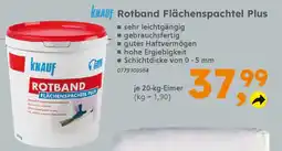 Globus Baumarkt KNAUF Rotband Flächenspachtel Plus Angebot