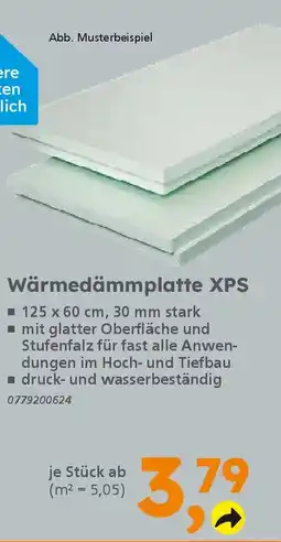 Globus Baumarkt Wärmedämmplatte XPS Angebot