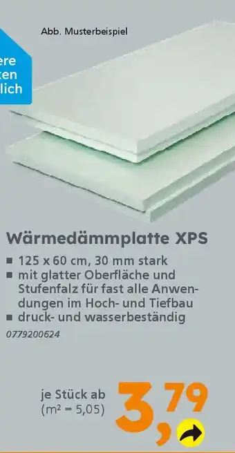 Globus Baumarkt Wärmedämmplatte XPS Angebot