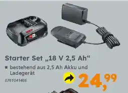 Globus Baumarkt BOSCH Starter Set „,18 V 2,5 Ah❝ Angebot