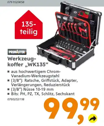 Globus Baumarkt PRIMASTER Werkzeugkoffer,,WK135" Angebot