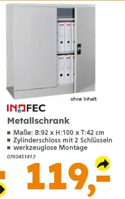 Globus Baumarkt INOFEC Metallschrank Angebot