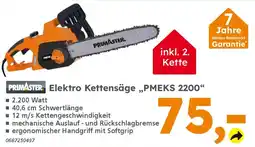 Globus Baumarkt PRIMASTER Elektro Kettensäge „PMEKS 2200" Angebot