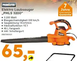 Globus Baumarkt PRIMASTER Elektro Laubsauger ,,PMLS 3200" Angebot