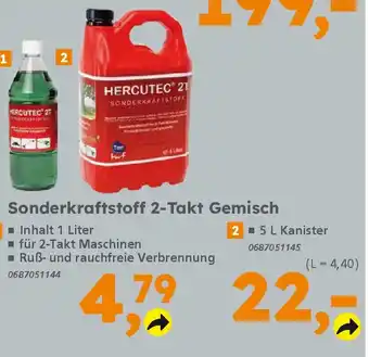 Globus Baumarkt Sonderkraftstoff 2-Takt Gemisch Angebot