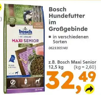 Globus Baumarkt Bosch Hundefutter im Großgebinde Angebot