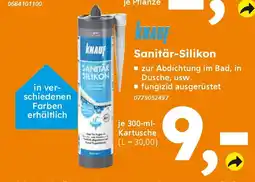 Globus Baumarkt KNAUF Sanitär-Silikon Angebot