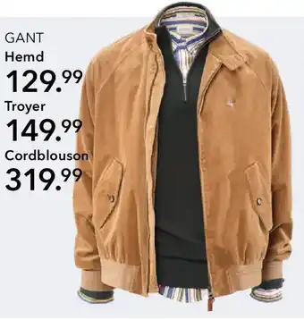Peek & Cloppenburg Hamburg GANT Cordblouson Angebot