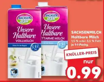Kaufland SACHSENMILCH Haltbare Milch Angebot