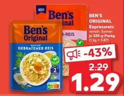 Kaufland BEN'S ORIGINAL Expressreis Angebot