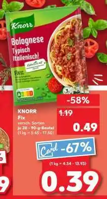 Kaufland Knorr Fix Angebot