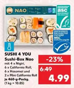 Kaufland SUSHI 4 YOU Sushi-Box Nao Angebot