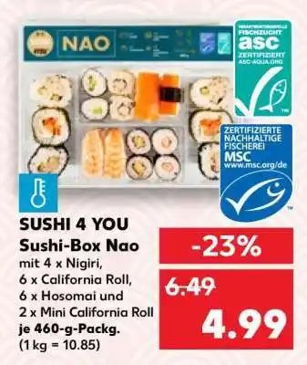 Kaufland SUSHI 4 YOU Sushi-Box Nao Angebot