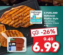 Kaufland K-PURLAND Hüftsteak Pfeffer Style Angebot