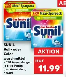 Kaufland SUNIL Voll- oder Color-waschmittel Angebot