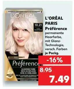 Kaufland L'ORÉAL PARIS Préférence Angebot