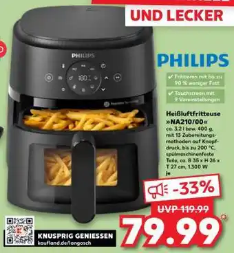 Kaufland Heißluftfritteuse NA2100/00 Angebot